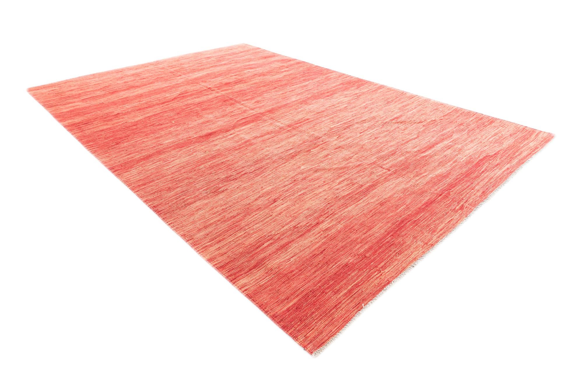 6' 9 x 9' 10 Hand Woven Kilim Modern Wool Rug