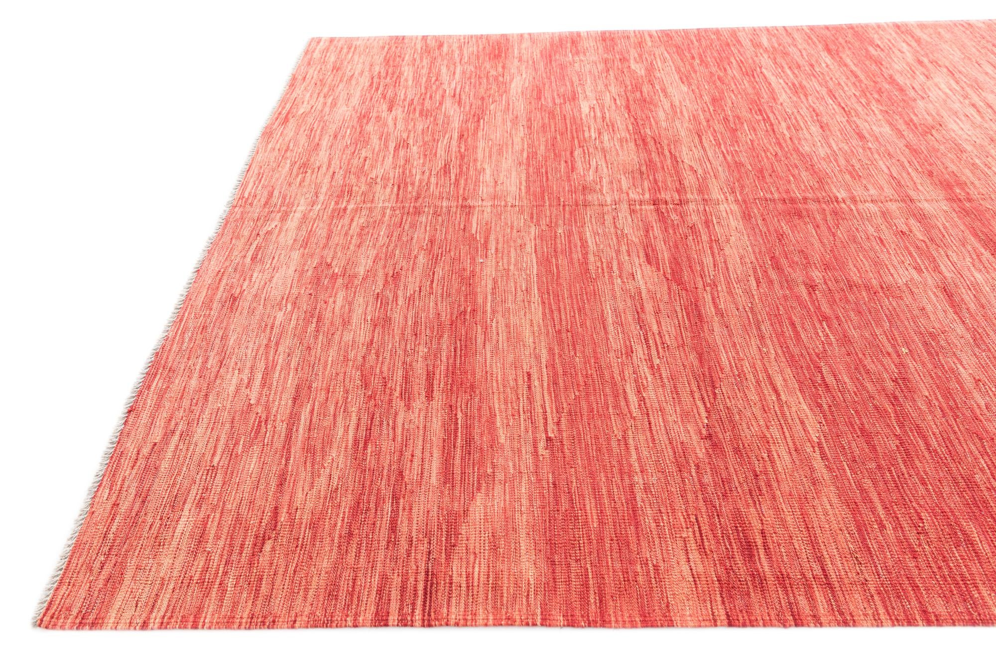 6' 9 x 9' 10 Hand Woven Kilim Modern Wool Rug