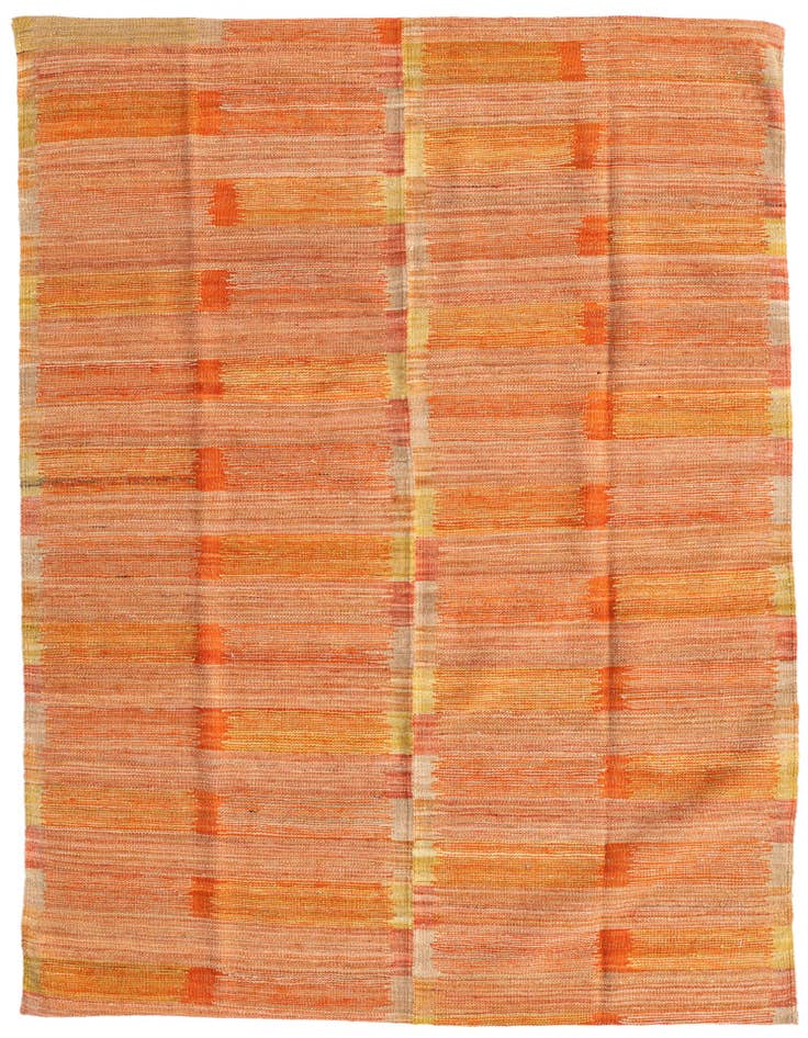 Detail image of 4' 3 x 5' 9 Hand Woven Kilim Modern Wool Rug
