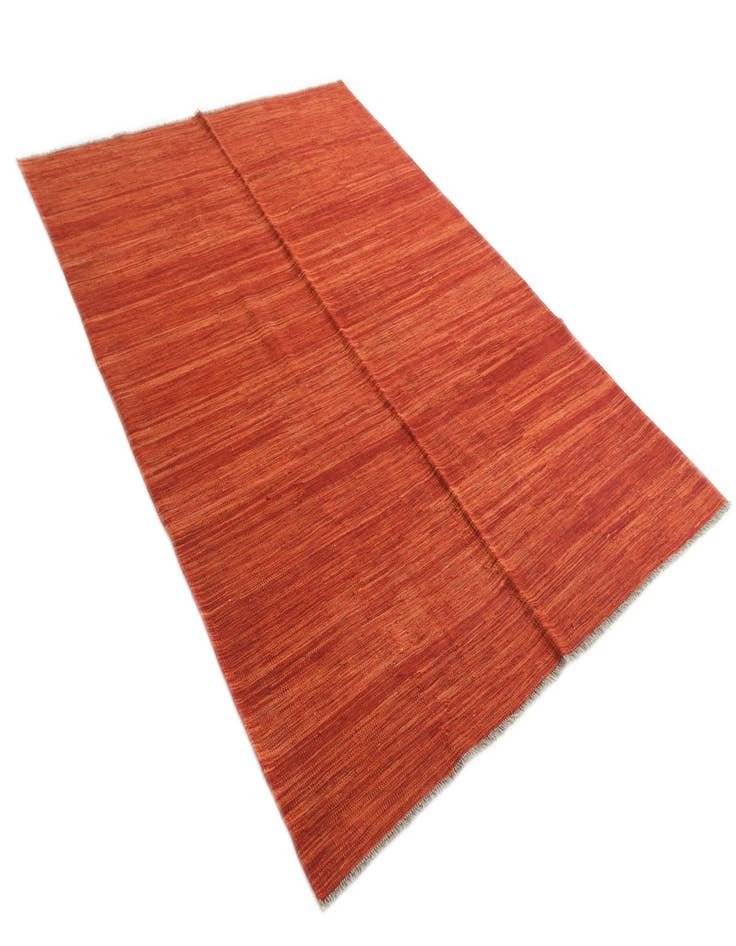 Detail image of 5' 7 x 8' Hand Woven Kilim Modern Wool Rug