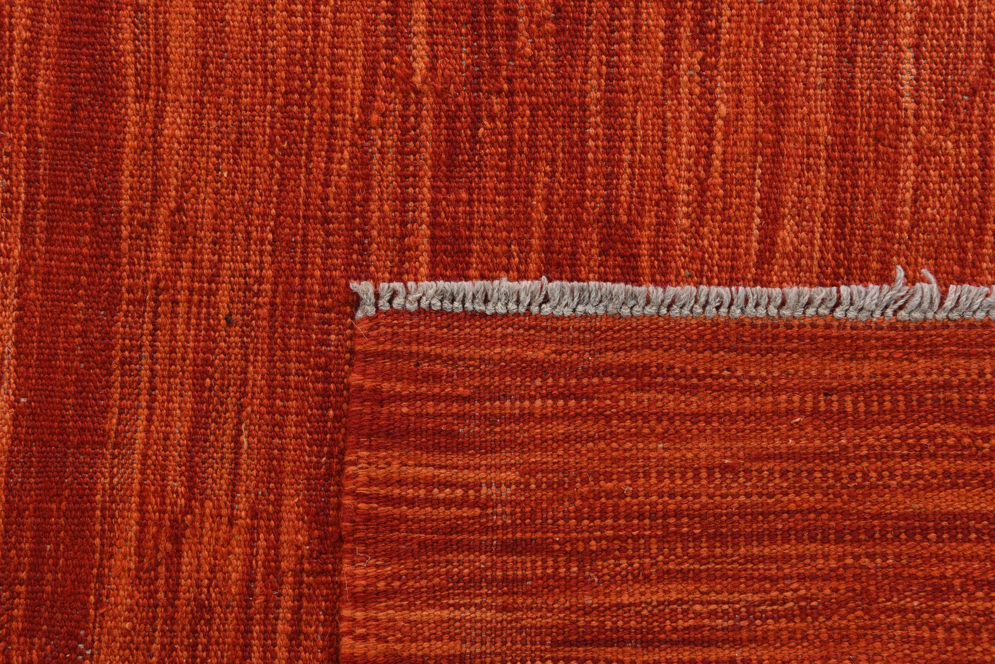 5' 7 x 8' Hand Woven Kilim Modern Wool Rug
