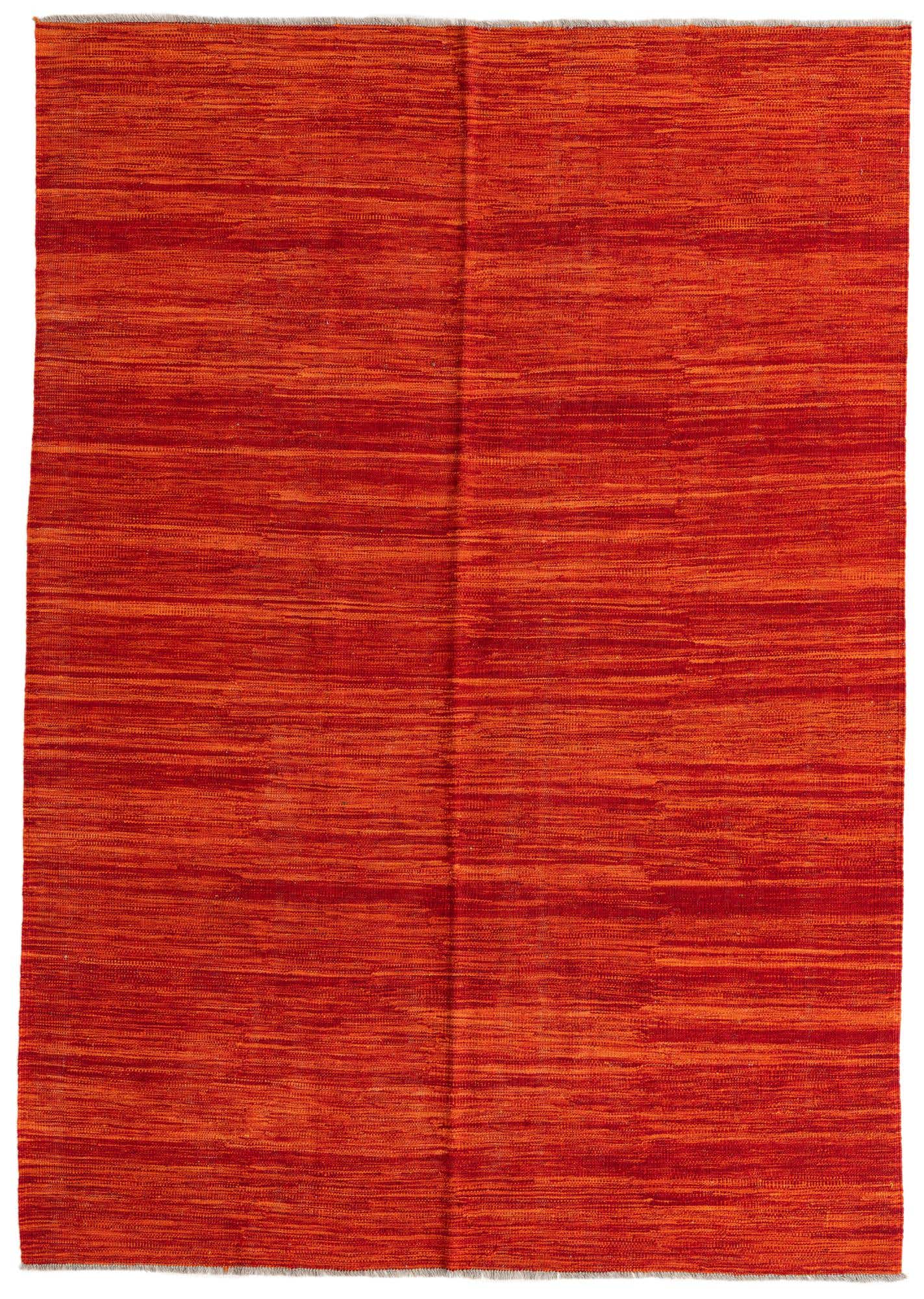5' 7 x 8' Hand Woven Kilim Modern Wool Rug