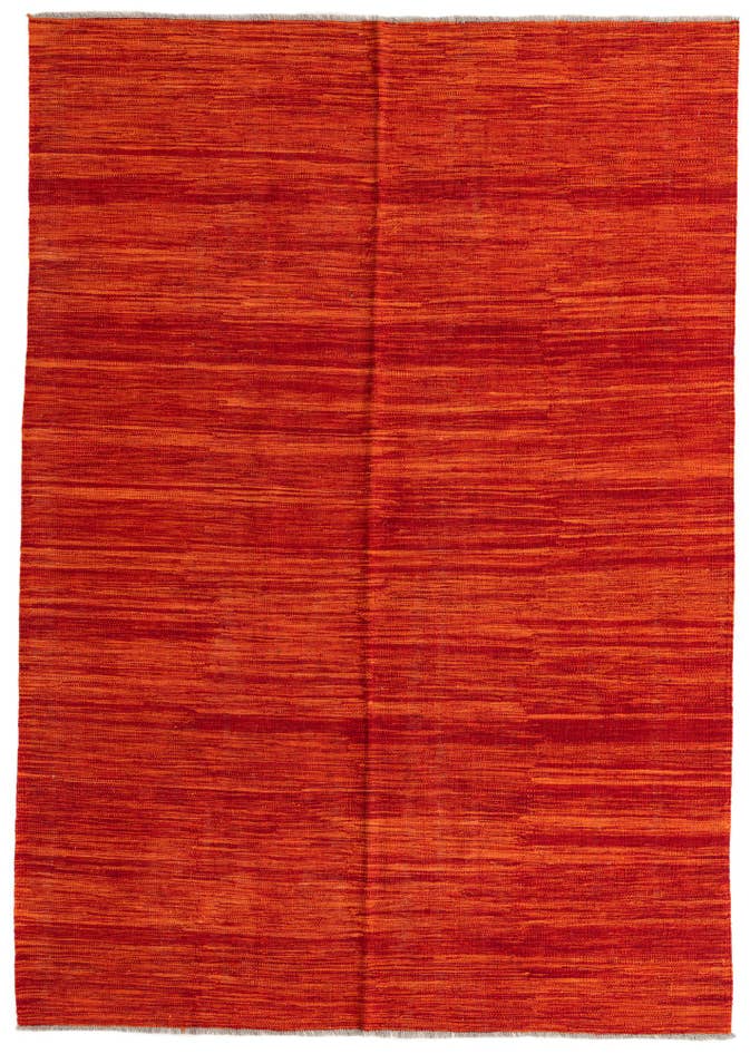 Detail image of 5' 7 x 8' Hand Woven Kilim Modern Wool Rug