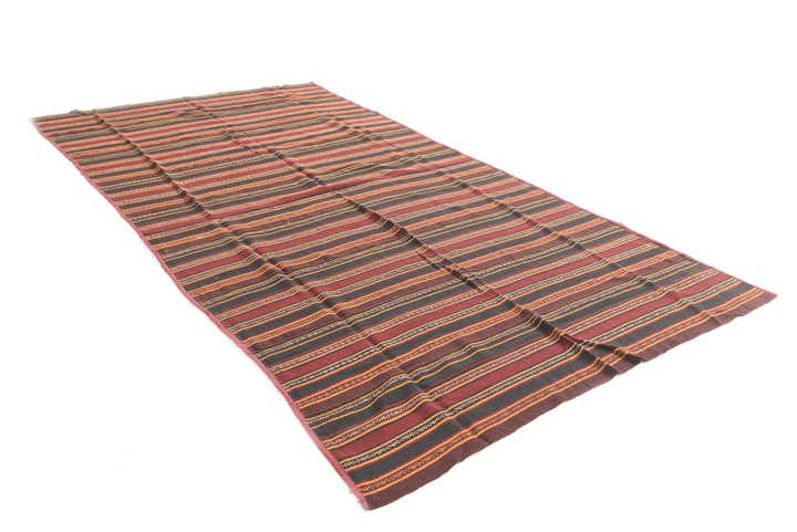 5' 9 x 10' 4 Hand Woven Kilim Modern Wool Rug