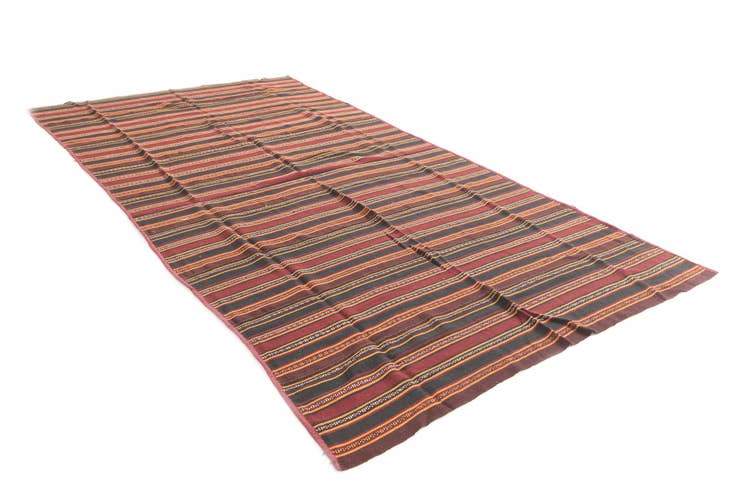 Detail image of 5' 9 x 10' 4 Hand Woven Kilim Modern Wool Rug