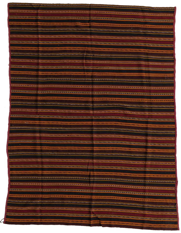 Detail image of 5' 9 x 10' 4 Hand Woven Kilim Modern Wool Rug