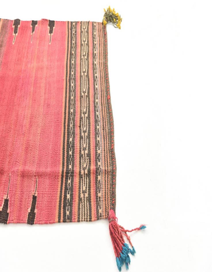 Detail image of 3' 4 x 4'  Hand Woven Kilim Modern Wool Rug