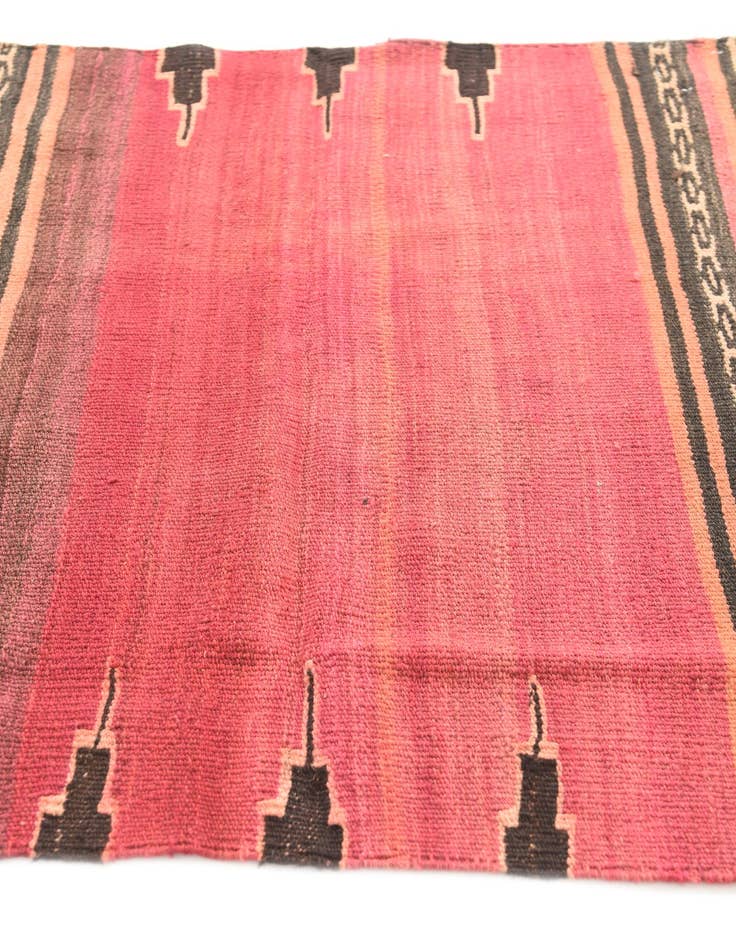 Detail image of 3' 4 x 4'  Hand Woven Kilim Modern Wool Rug