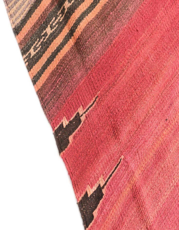 Detail image of 3' 4 x 4'  Hand Woven Kilim Modern Wool Rug