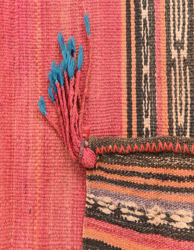 Detail image of 3' 4 x 4'  Hand Woven Kilim Modern Wool Rug