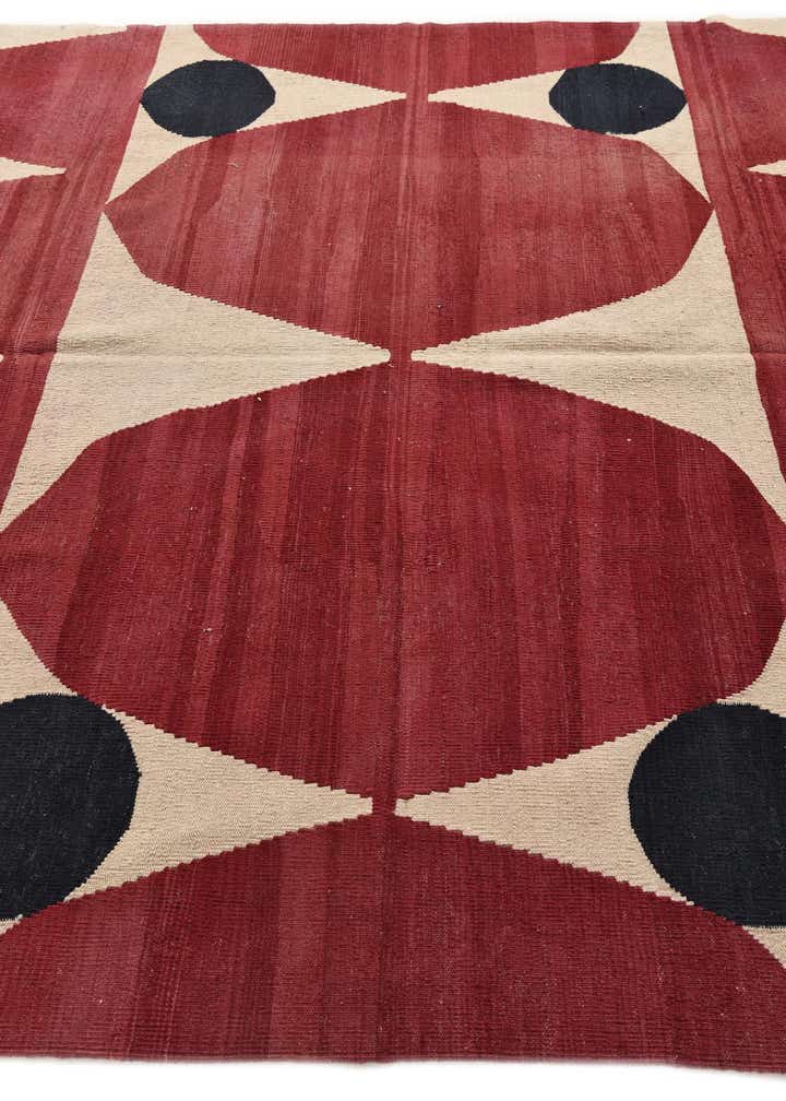 6' 10 x 9' 9 Hand Woven Kilim Modern Wool Rug