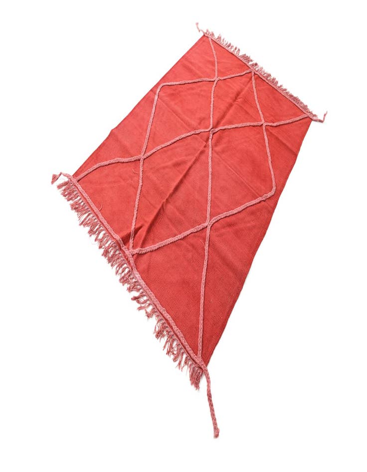 Detail image of 3' 5 x 4' 9  Hand Woven Kilim Modern Wool Rug