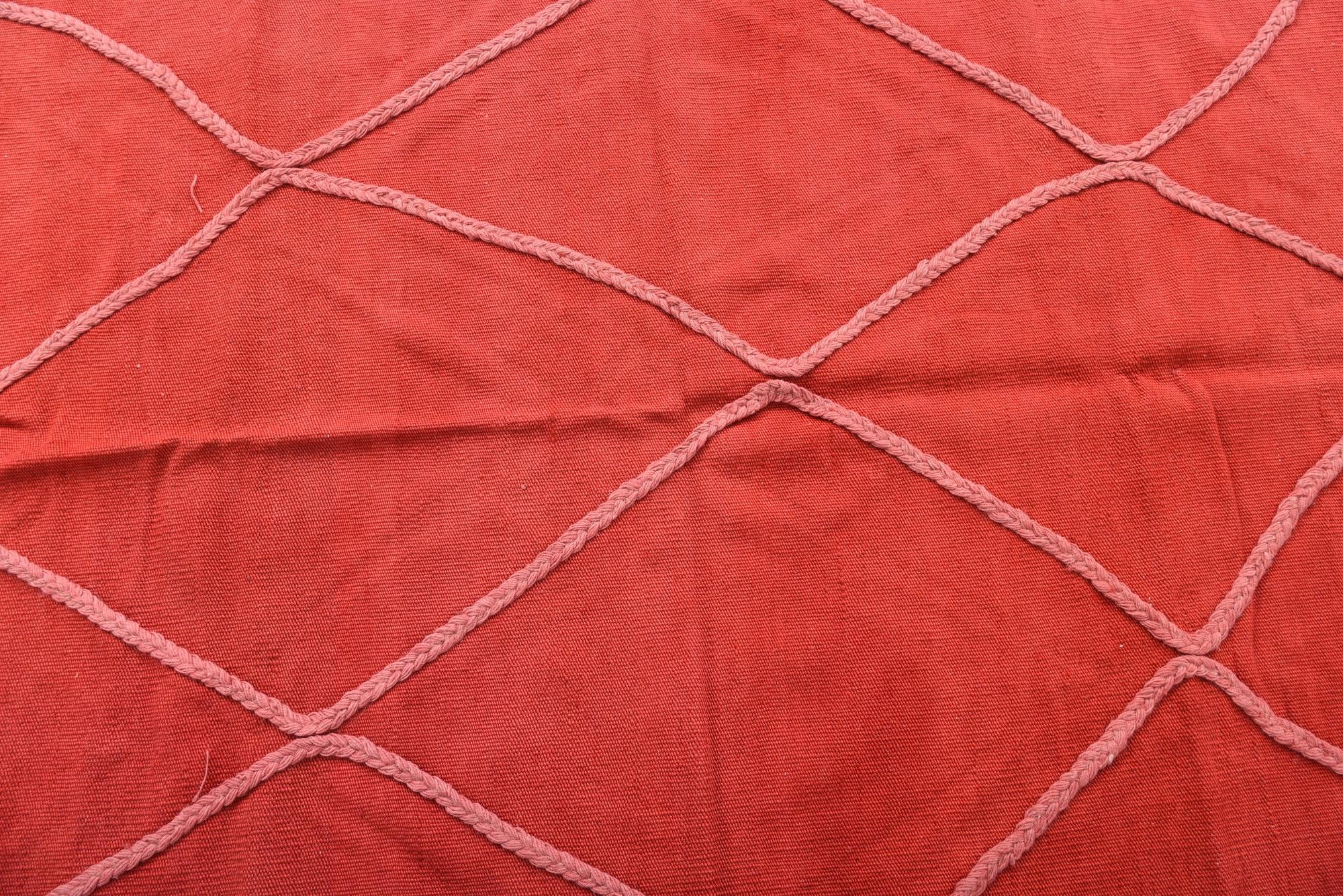 3' 5 x 4' 9 Hand Woven Kilim Modern Wool Rug