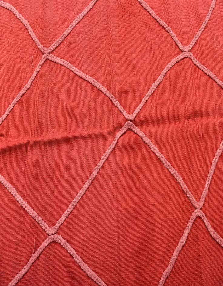 Detail image of 3' 5 x 4' 9  Hand Woven Kilim Modern Wool Rug