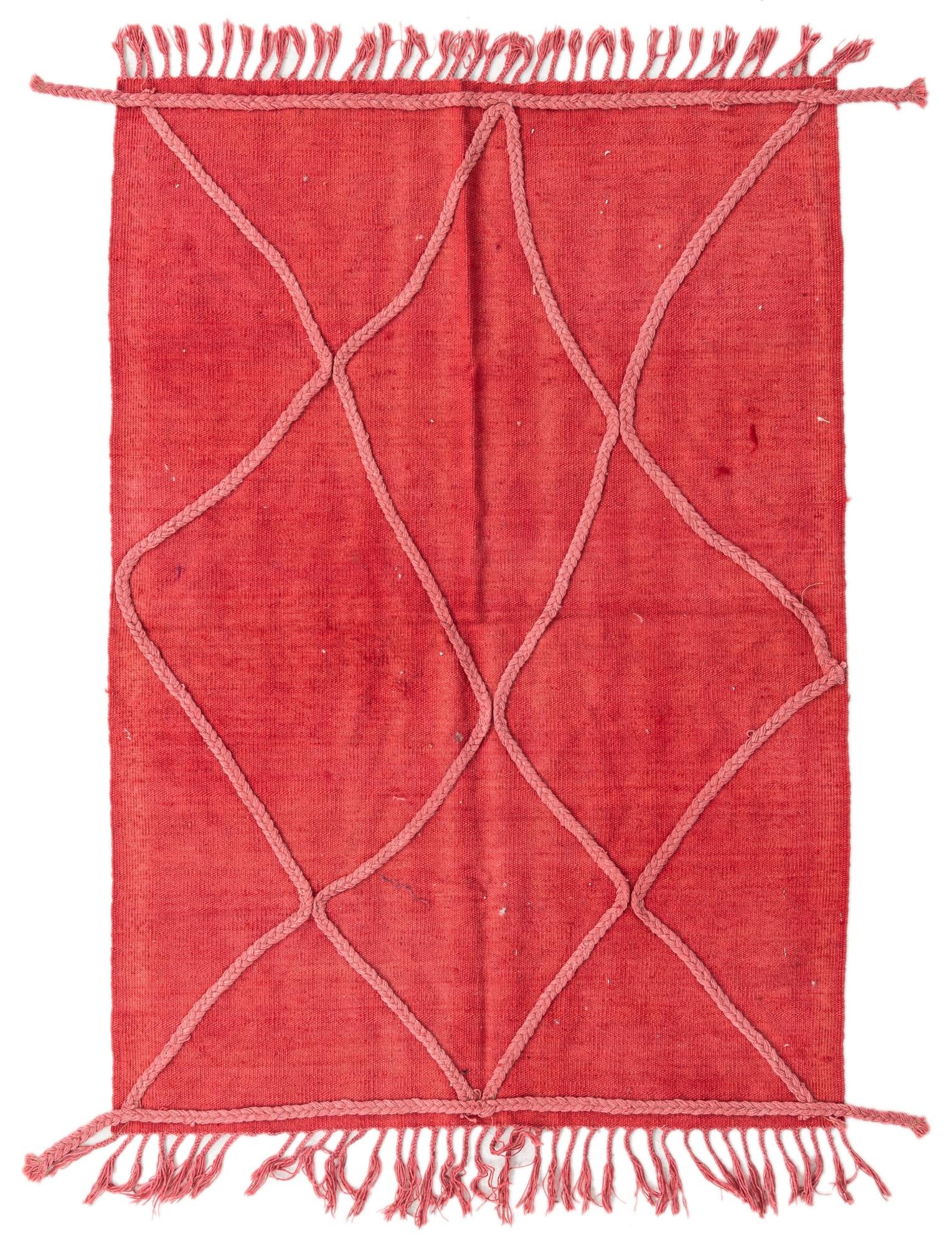 3' 3 x 4' 8 Hand Woven Kilim Modern Wool Rug