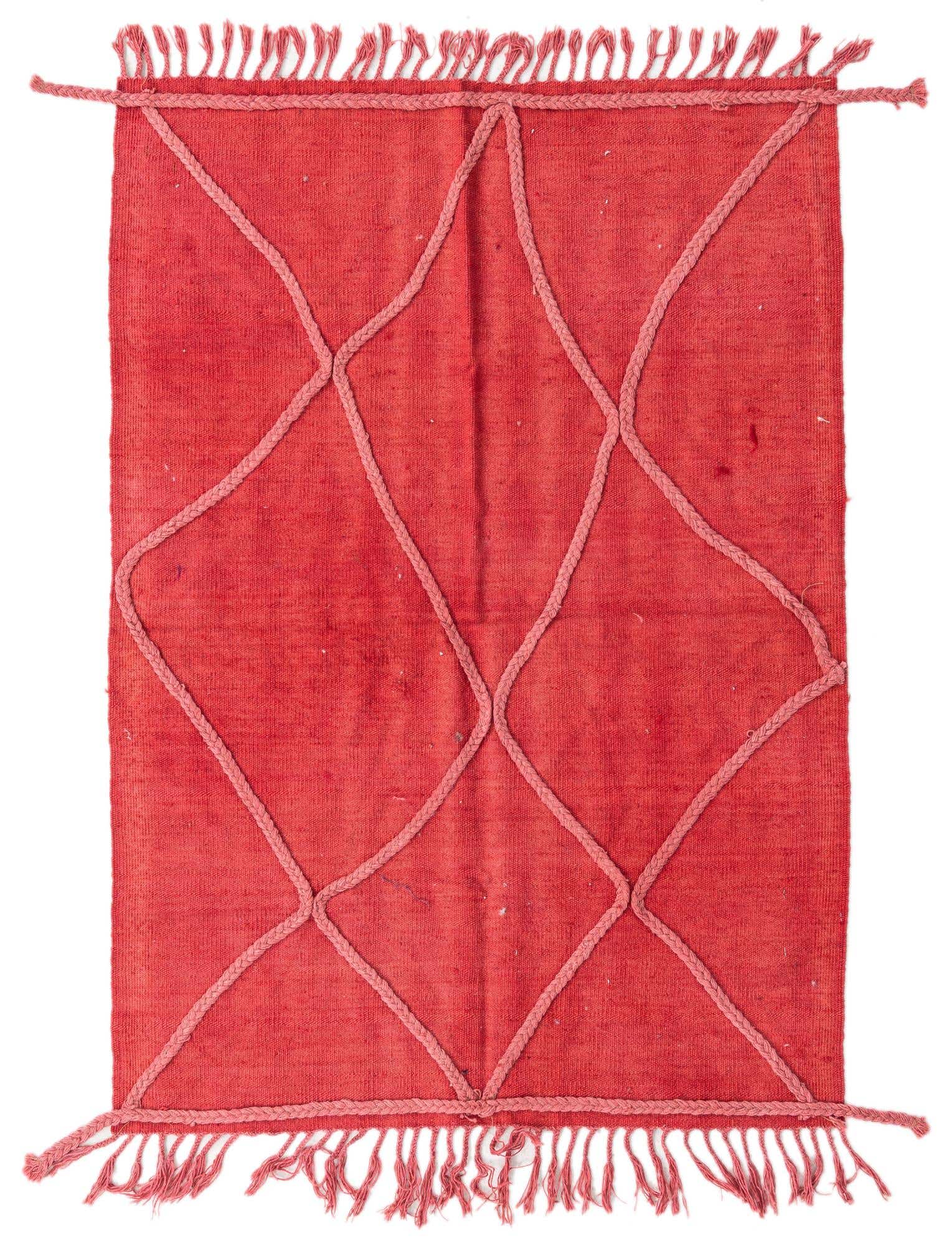 3' 3 x 4' 8 Hand Woven Kilim Modern Wool Rug