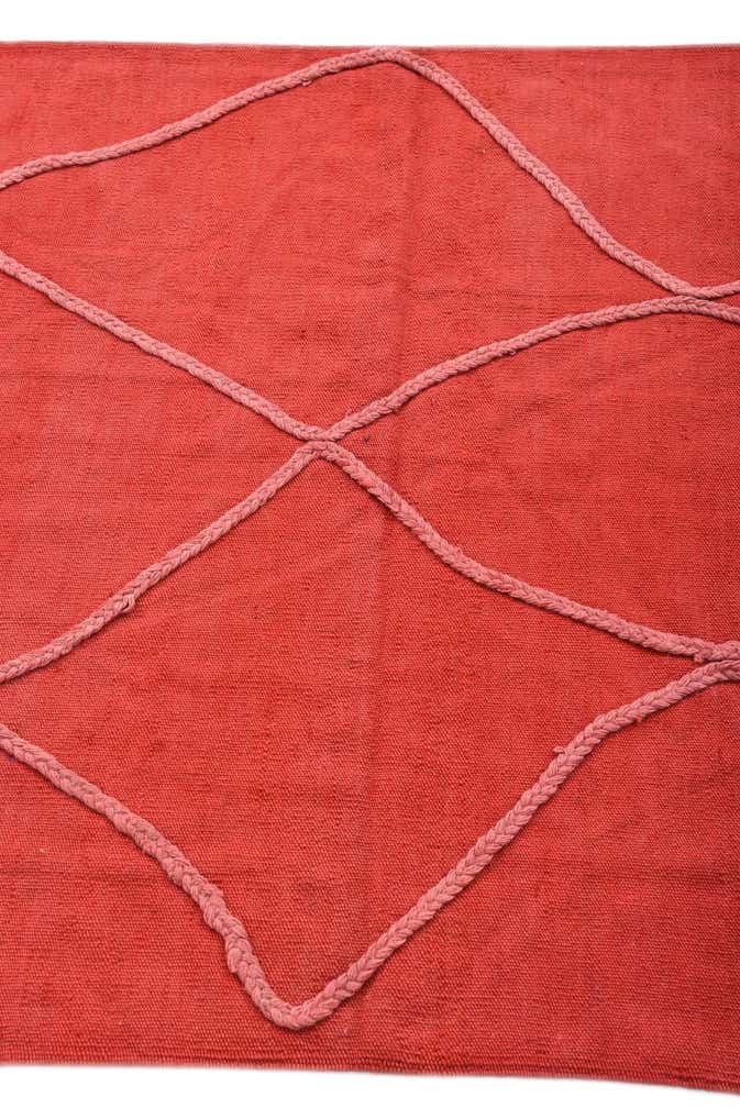 3' 6 x 4' 10 Hand Woven Kilim Modern Wool Rug