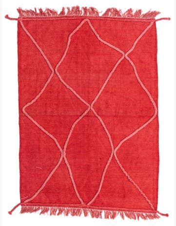 3' 6 x 4' 10 Hand Woven Kilim Modern Wool Rug