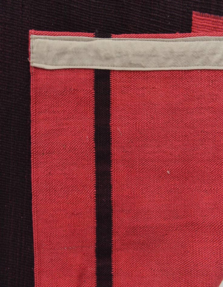 Detail image of 6' 8 x 9' 7  Hand Woven Kilim Modern Wool Rug