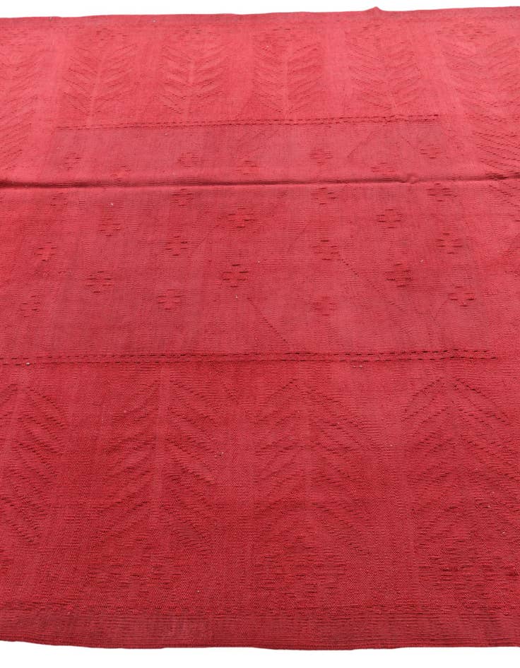 Detail image of 6' 7 x 9'  Hand Woven Kilim Modern Wool Rug