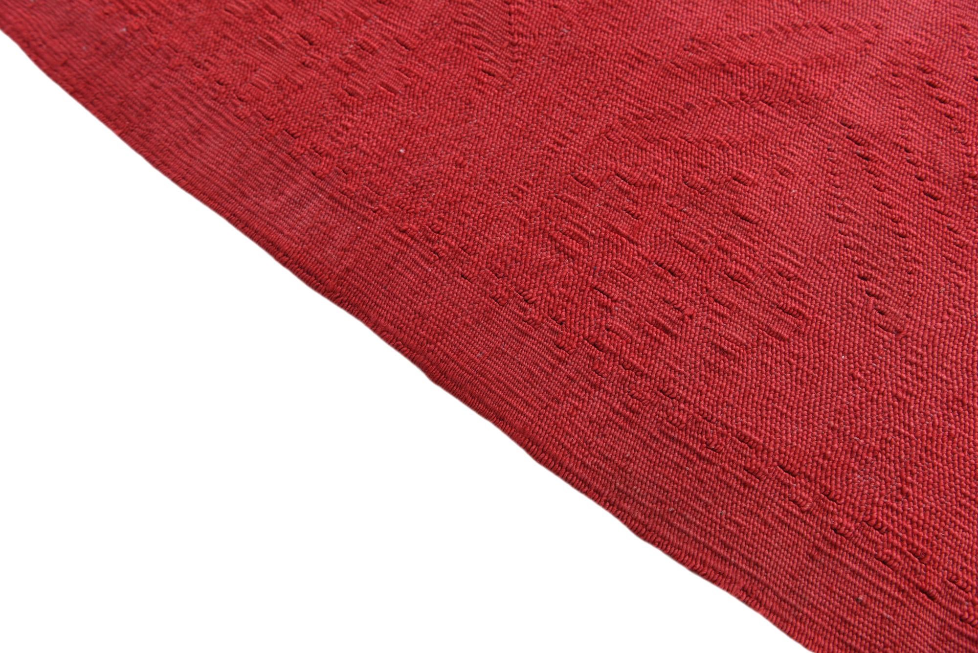 6' 7 x 9' Hand Woven Kilim Modern Wool Rug