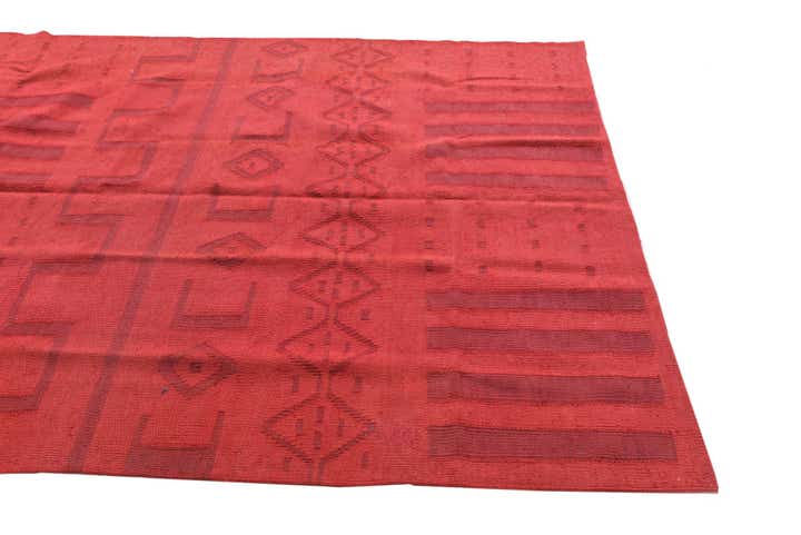 4' 10 x 6' 2 Hand Woven Kilim Modern Wool Rug