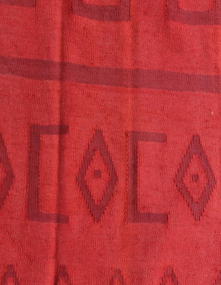 Detail image of 4' 10 x 6' 2  Hand Woven Kilim Modern Wool Rug