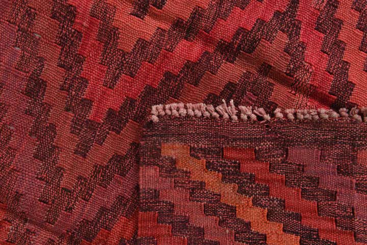 3' 4 x 4' 7 Hand Woven Kilim Modern Wool Rug