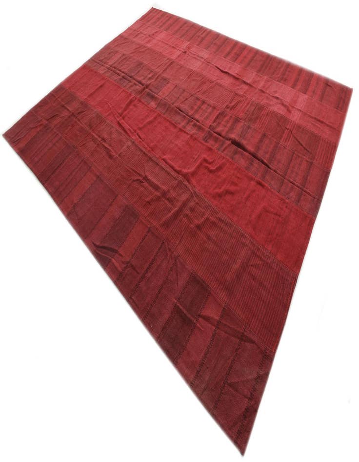 Detail image of 10' x 12' 1  Hand Woven Kilim Modern Wool Rug