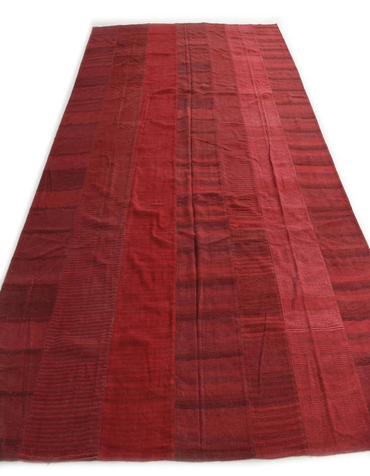 Detail image of 10' x 12' 1  Hand Woven Kilim Modern Wool Rug