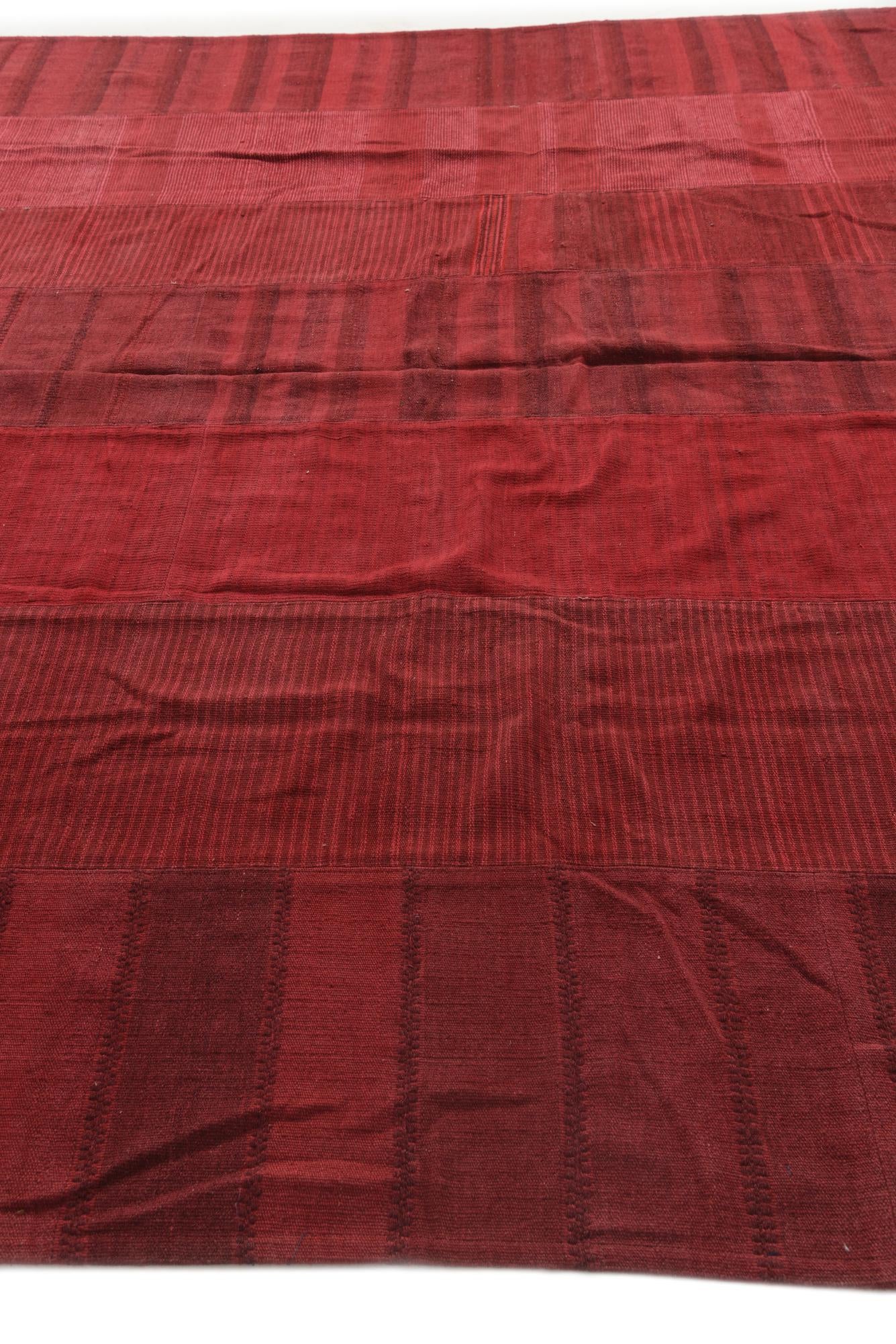 10' x 12' 1 Hand Woven Kilim Modern Wool Rug