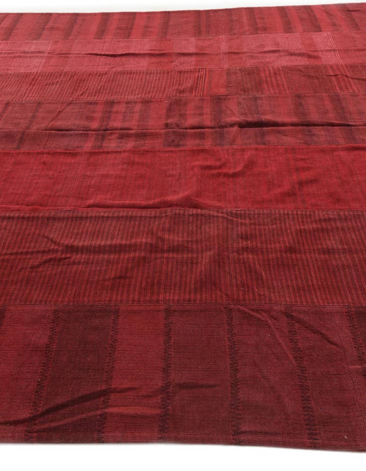 Detail image of 10' x 12' 1  Hand Woven Kilim Modern Wool Rug