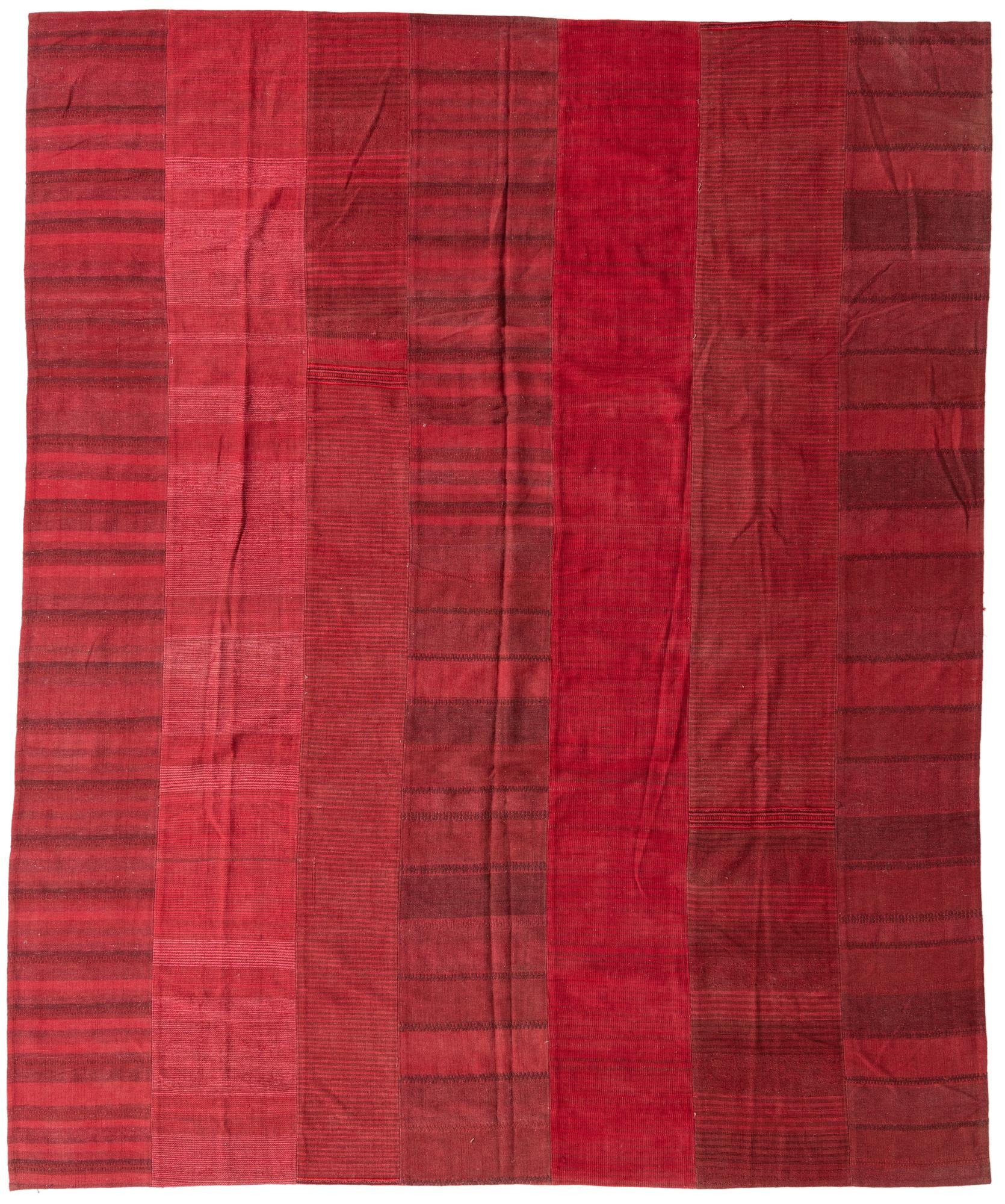10' x 12' 1 Hand Woven Kilim Modern Wool Rug