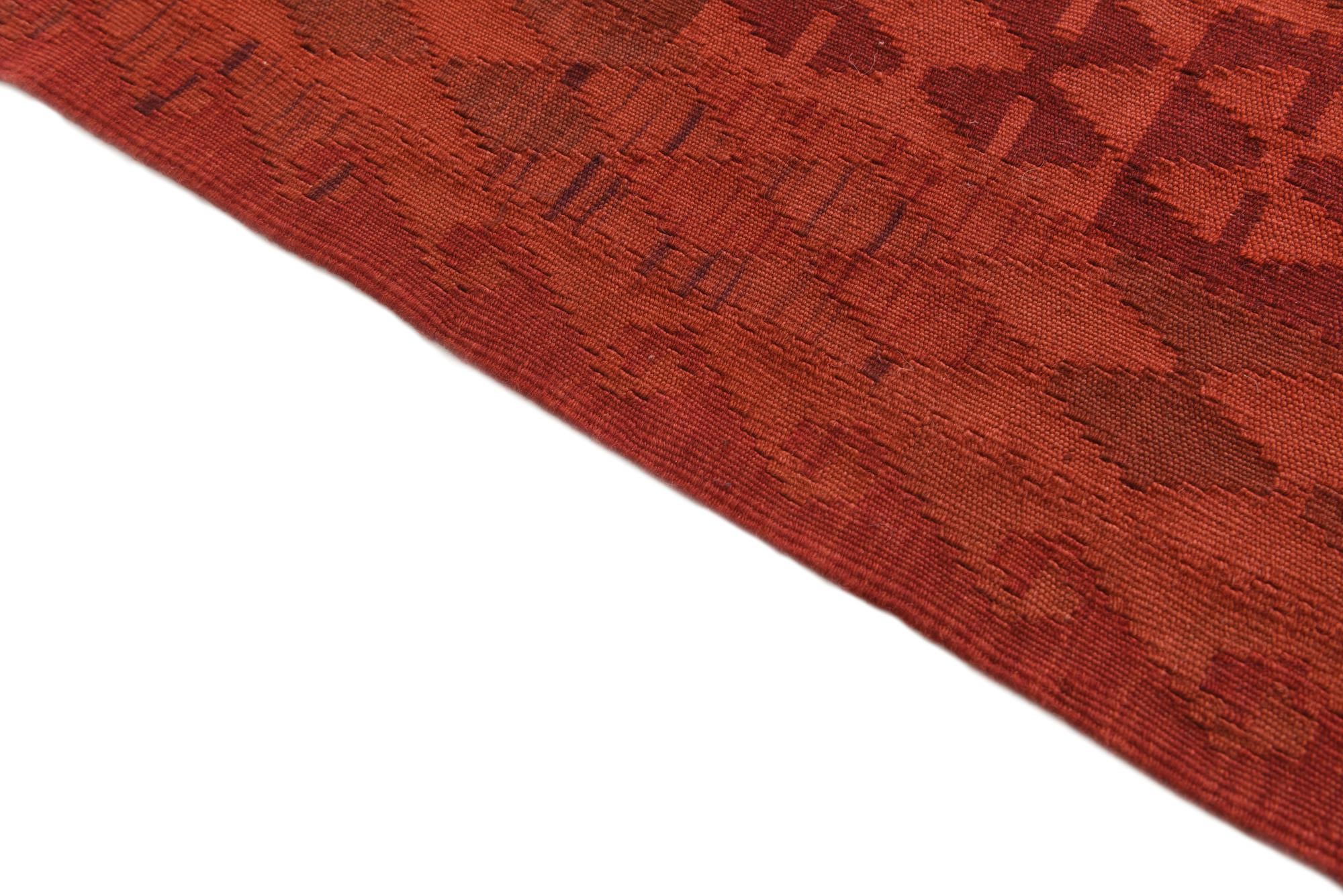 5' x 8' 3 Hand Woven Kilim Modern Wool Rug