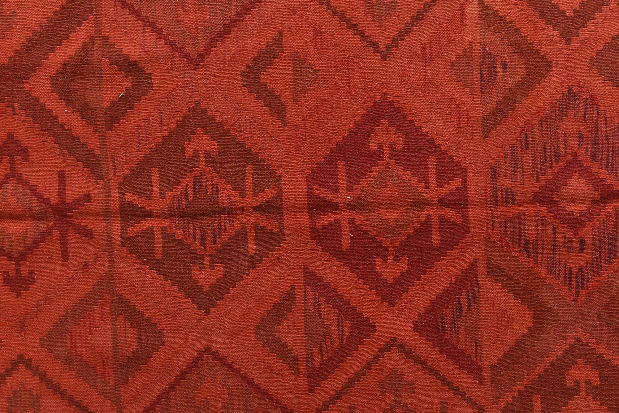 5' x 8' 3 Hand Woven Kilim Modern Wool Rug