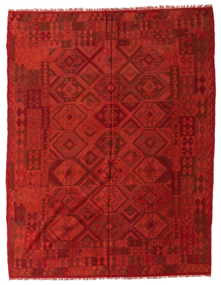 Detail image of 5' x 8' 3 Hand Woven Kilim Modern Wool Rug