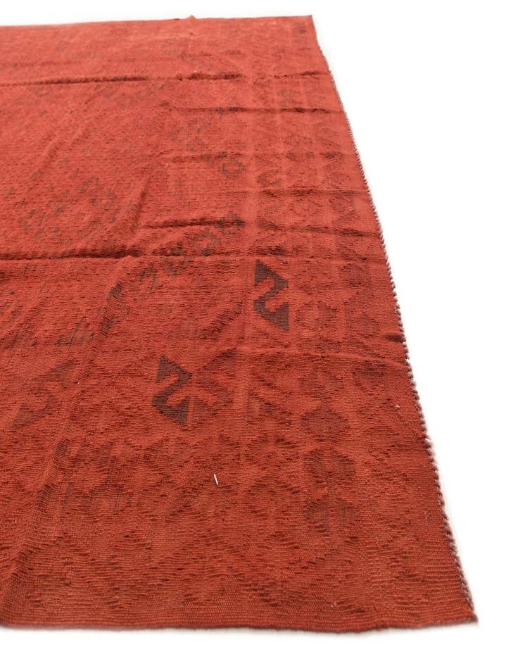 Detail image of 7' x 9' 6  Hand Woven Kilim Modern Wool Rug