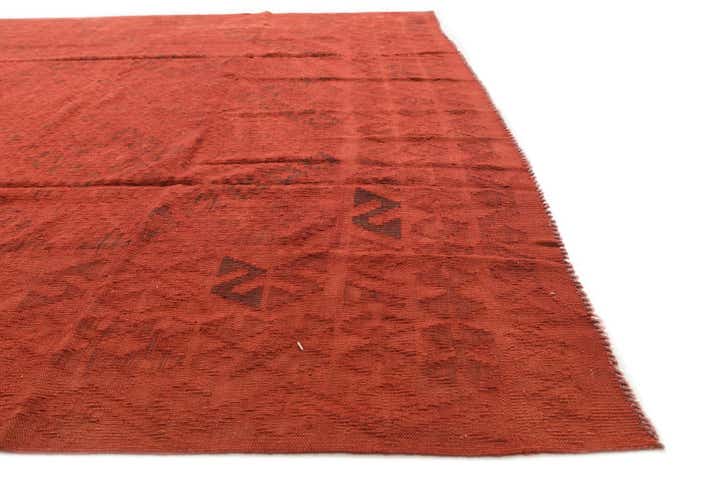 7' x 9' 6 Hand Woven Kilim Modern Wool Rug