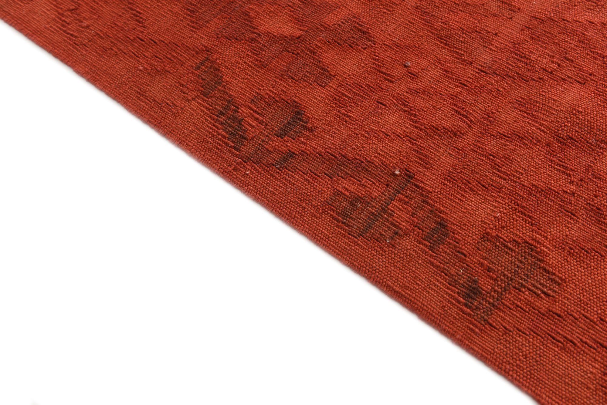 7' x 9' 6 Hand Woven Kilim Modern Wool Rug