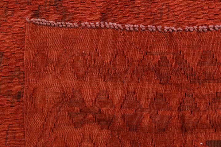 7' x 9' 6 Hand Woven Kilim Modern Wool Rug