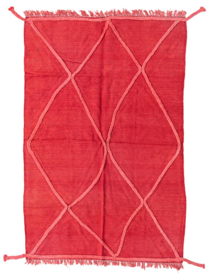 Detail image of 3' 2 x 5' Hand Woven Kilim Modern Wool Rug
