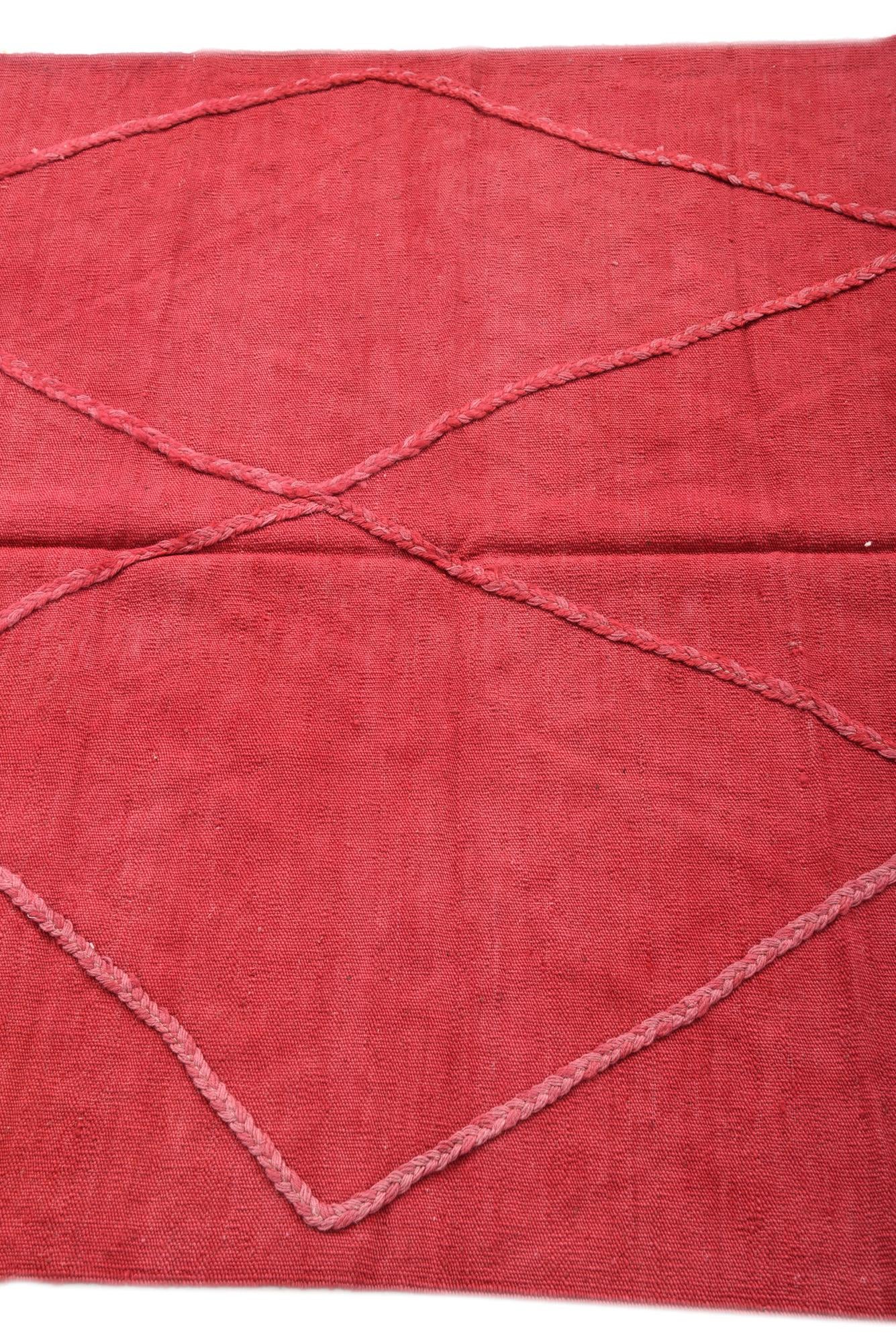 4' 2 x 6' Hand Woven Kilim Modern Wool Rug