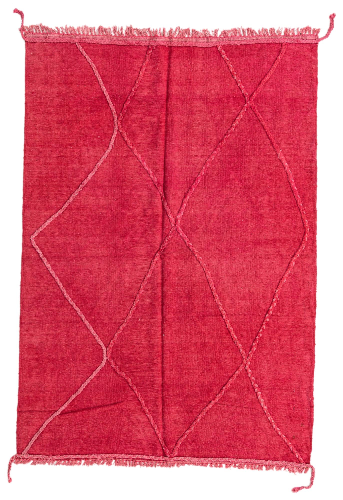 4' 2 x 6' Hand Woven Kilim Modern Wool Rug