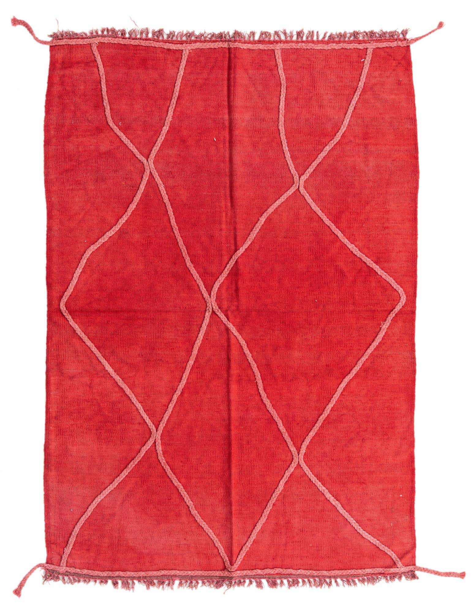 4' 2 x 6' Hand Woven Kilim Modern Wool Rug