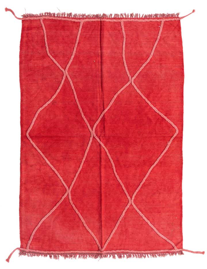4' 2 x 6' Hand Woven Kilim Modern Wool Rug