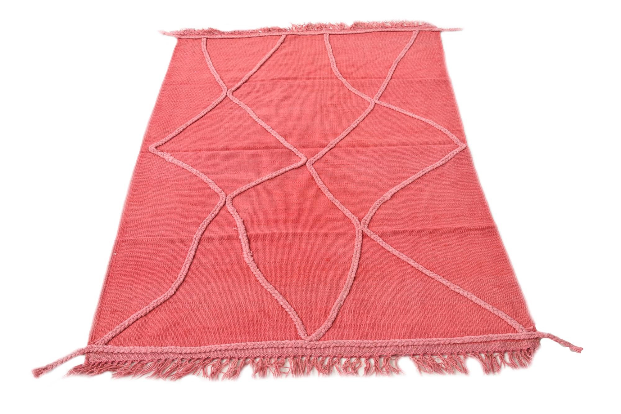 3' 4 x 5' Hand Woven Kilim Modern Wool Rug