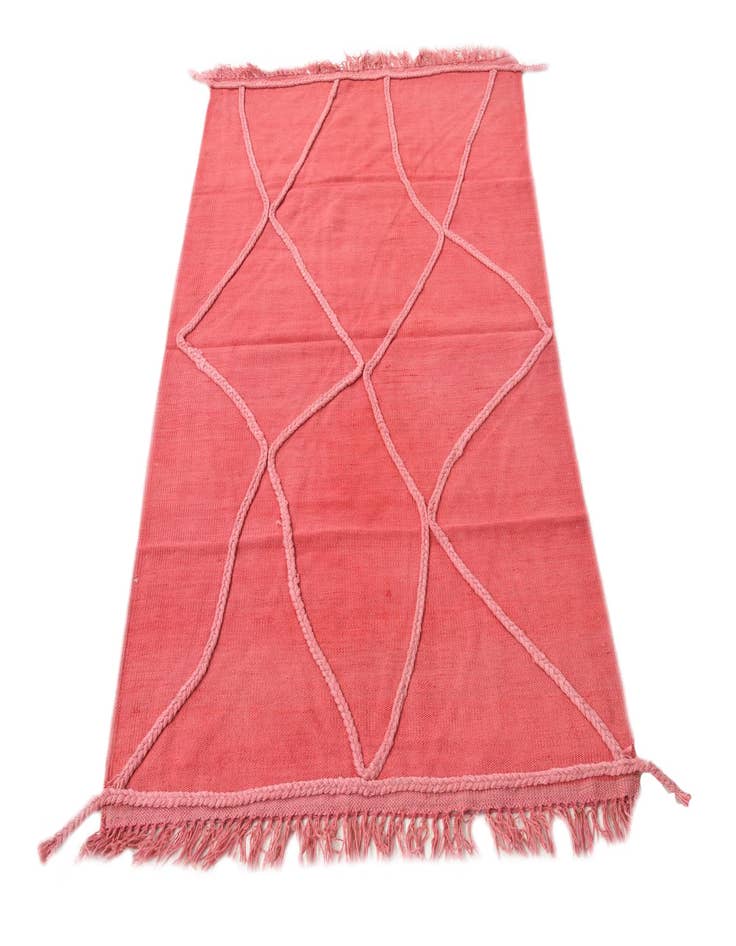 Detail image of 3' 4 x 5'  Hand Woven Kilim Modern Wool Rug