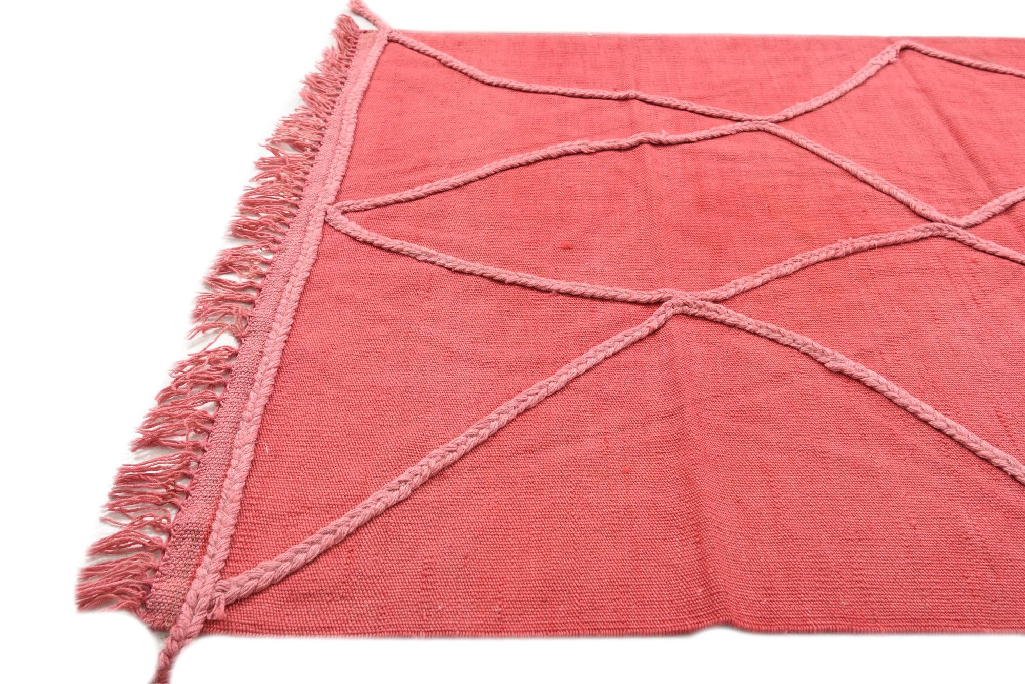 3' 4 x 5' Hand Woven Kilim Modern Wool Rug