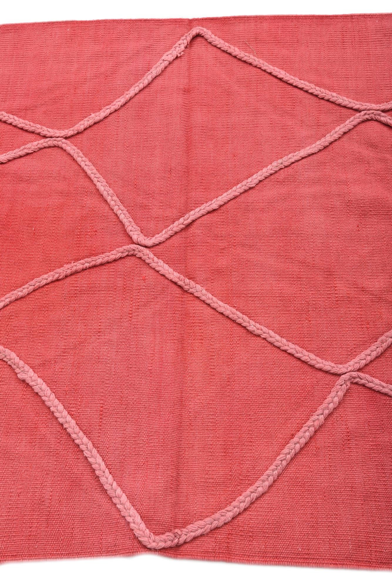 3' 4 x 5' Hand Woven Kilim Modern Wool Rug