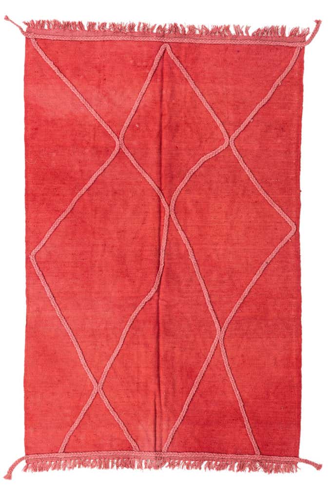 4' x 6' 2 Hand Woven Kilim Modern Wool Rug
